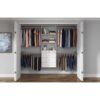 Easy Track OK7272 Reach-in Tower system White Solid Shelving Wood Closet System