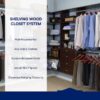 Easy Track OK7272-T Reach-in Tower system Truffle Solid Shelving Wood Closet System