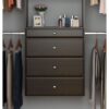 Easy Track OK7272-T Reach-in Tower system Truffle Solid Shelving Wood Closet System