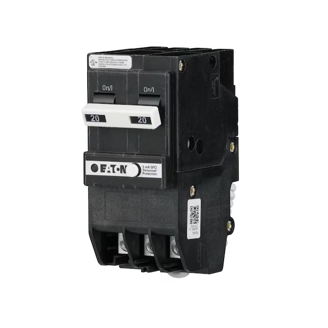 Eaton BRN220GFCS 20-amp 2 -Pole GFCI Circuit Breaker Eaton BRN220GFCS 20-amp 2 -Pole GFCI Circuit Breaker - Image 2