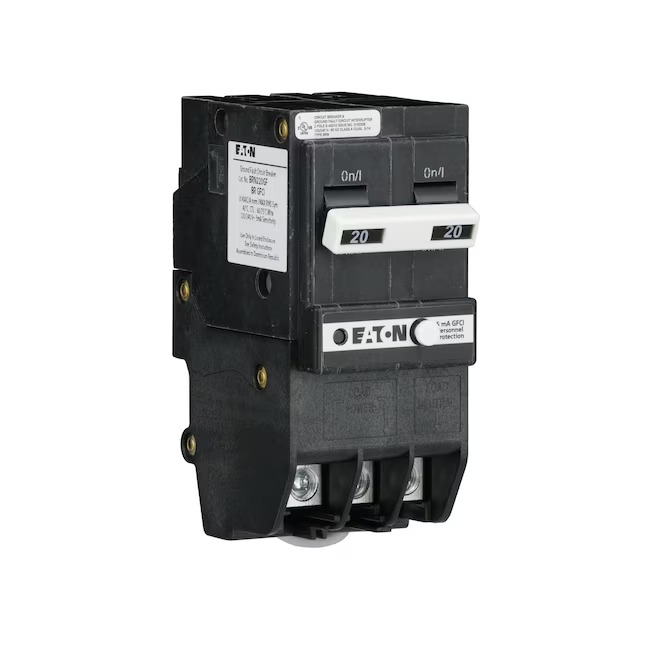 Eaton BRN220GFCS 20-amp 2 -Pole GFCI Circuit Breaker Eaton BRN220GFCS 20-amp 2 -Pole GFCI Circuit Breaker - Image 6