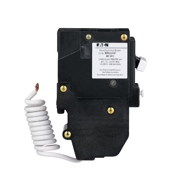 Eaton BRN220GFCS 20-amp 2 -Pole GFCI Circuit Breaker Eaton BRN220GFCS 20-amp 2 -Pole GFCI Circuit Breaker - Image 5