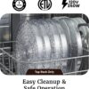 Elite Gourmet EFD319 Food Dehydrator, 5 BPA-Free 11.4" Trays Adjustable Temperature Controls, Jerky, Herbs, Fruit, Veggies, Dried Snacks, Black