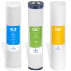 Express Water FLTWH2045CGS1 Whole House Water Filter Set 5 Micron Whole House 6-Months Replacement Filter 3 -Pack