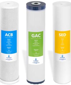 Express Water FLTWH2045CGS1 Whole House Water Filter Set 5 Micron Whole House 6-Months Replacement Filter 3 -Pack