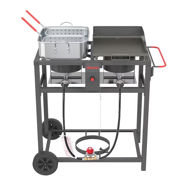 FIRE RIOT Double Deep fryer Portable griddle Combo 2 -Burner Liquid propane Flat Top Grill1_11zon FIRE RIOT Double Deep fryer Portable griddle Combo 2 -Burner Liquid propane Flat Top Grill