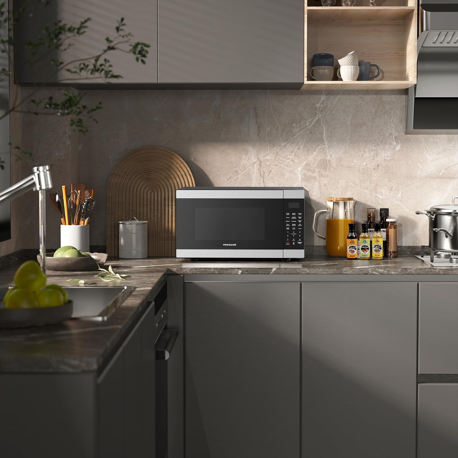 FRIGIDAIRE 2.2 Cu. Ft. Stainless Steel Microwave Oven, Multi Function, Programmable, 1,200 Watts4 FRIGIDAIRE 2.2 Cu. Ft. Stainless Steel Microwave Oven, Multi Function, Programmable, 1,200 Watts