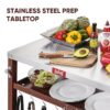 Feasto 734402C Grill Table Coffee Steel Grill cart