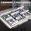 Feasto AP-KT2435E Outdoor Kitchen Gas Stove+Cover Steel Grill cart