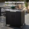 Feasto AP-KT2435E Outdoor Kitchen Gas Stove+Cover Steel Grill cart