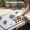 Feasto AP-KT2435E Outdoor Kitchen Gas Stove+Cover Steel Grill cart