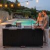 Feasto AP-KT2435E Outdoor Kitchen Gas Stove+Cover Steel Grill cart