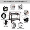 Feasto B2BAP50-734401B Grill Cart Black+Cover Steel Grill cart