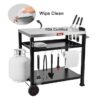 Feasto B2BAP50-734401B Grill Cart Black+Cover Steel Grill cart