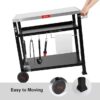 Feasto B2BAP50-734401B Grill Cart Black+Cover Steel Grill cart