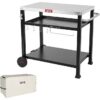 Feasto B2BAP50-734401B Grill Cart Black+Cover Steel Grill cart