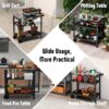 Feasto B2BST3201B Stainless Steel Steel Grill cart