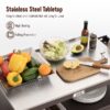 Feasto ST3204C Brown Steel Grill cart