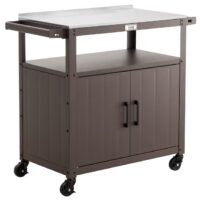 Feasto ST3204C Brown Steel Grill cart