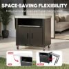 Feasto WT2433 Outdoor Kitchen Black Steel Folding Grill cart