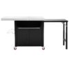 Feasto WT2433 Outdoor Kitchen Black Steel Folding Grill cart