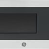 GE Compact Countertop Microwave Oven, 0.7 Cubic Ft., 700-watt Capacity, 6 Auto Cooking Settings, Child-Lock Technology, Dorm Room or Apartment, Stainless Steel