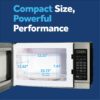 GE Compact Countertop Microwave Oven, 0.7 Cubic Ft., 700-watt Capacity, 6 Auto Cooking Settings, Child-Lock Technology, Dorm Room or Apartment, Stainless Steel GE Compact Countertop Microwave Oven, 0.7 Cubic Ft., 700-watt Capacity, 6 Auto Cooking Settings, Child-Lock Technology, Dorm Room or Apartment, Stainless Steel