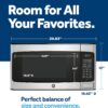 GE Compact Countertop Microwave Oven, 1.1 Cubic Ft., 950w Capacity, 6 Auto Cook Settings, Child-Lock Technology, Dorm Room, Apartment, Stainless Steel GE Compact Countertop Microwave Oven, 1.1 Cubic Ft., 950w Capacity, 6 Auto Cook Settings, Child-Lock Technology, Dorm Room, Apartment, Stainless Steel