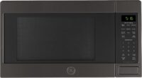 GE Countertop Microwave Oven, 1,150-watt Capacity, 1.6 Cubic Ft., 8 Auto Cooking Settings, Child-Lock Technology, Kitchen Essentials for The Countertop, Dorm Room or Apartment, Black Stainless
