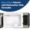 GE Countertop Microwave Oven, 1,150-watt Capacity, 1.6 Cubic Ft., 8 Auto Cooking Settings, Child-Lock Technology, Kitchen Essentials for The Countertop, Dorm Room or Apartment, Black Stainless GE Countertop Microwave Oven, 1,150-watt Capacity, 1.6 Cubic Ft., 8 Auto Cooking Settings, Child-Lock Technology, Kitchen Essentials for The Countertop, Dorm Room or Apartment, Black Stainless