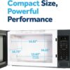 GE Countertop Microwave Oven, 1,150-watt Capacity, 1.6 Cubic Ft., 8 Auto Cooking Settings, Child-Lock Technology, Kitchen Essentials for The Countertop, Dorm Room or Apartment, Black Stainless GE Countertop Microwave Oven, 1,150-watt Capacity, 1.6 Cubic Ft., 8 Auto Cooking Settings, Child-Lock Technology, Kitchen Essentials for The Countertop, Dorm Room or Apartment, Black Stainless