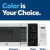 GE Countertop Microwave Oven, Compact 0.7 Cubic Ft., 700-watt Capacity, 6 Auto Cooking Settings, Child-Lock Technology, Kitchen Essentials for the Countertop, Dorm Room or Apartment, White