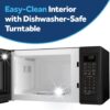 GE Countertop Microwave Oven, Compact 0.9 Cubic Ft., 900-watt Capacity, 7 Auto Cooking Settings, Child-Lock Technology, Kitchen Essentials for The Countertop, Dorm Room or Apartment, Stainless Steel GE Countertop Microwave Oven, Compact 0.9 Cubic Ft., 900-watt Capacity, 7 Auto Cooking Settings, Child-Lock Technology, Kitchen Essentials for The Countertop, Dorm Room or Apartment, Stainless Steel