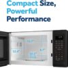 GE Countertop Microwave Oven, Compact 0.9 Cubic Ft., 900-watt Capacity, 7 Auto Cooking Settings, Child-Lock Technology, Kitchen Essentials for the Countertop, Dorm Room or Apartment, Black GE Countertop Microwave Oven, Compact 0.9 Cubic Ft., 900-watt Capacity, 7 Auto Cooking Settings, Child-Lock Technology, Kitchen Essentials for the Countertop, Dorm Room or Apartment, Black