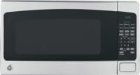 GE Countertop Microwave Oven,1, 200-watt Capacity, 2.0 Cubic Ft., 8 Auto Setting Cooking Settings, Child-Lock Technology, Kitchen Essentials for the Countertop, Dorm Room or Apartment, Stainless Steel