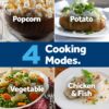 GE Countertop Microwave Oven,1, 200-watt Capacity, 2.0 Cubic Ft., 8 Auto Setting Cooking Settings, Child-Lock Technology, Kitchen Essentials for the Countertop, Dorm Room or Apartment, Stainless Steel GE Countertop Microwave Oven,1, 200-watt Capacity, 2.0 Cubic Ft., 8 Auto Setting Cooking Settings, Child-Lock Technology, Kitchen Essentials for the Countertop, Dorm Room or Apartment, Stainless Steel