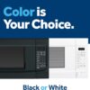 GE GCST14S1WBB 1.4 Cu. Ft. Black Countertop Microwave
