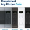 GE GCST16S1WBB Microwave Oven, 1,150-watt 8 Auto Cooking Settings, Child-Lock Technology, Kitchen Essentials for The Countertop, Dorm Room or Apartment, 1.6 Cu. Ft, Black GE GCST16S1WBB Microwave Oven, 1,150-watt 8 Auto Cooking Settings, Child-Lock Technology, Kitchen Essentials for The Countertop, Dorm Room or Apartment, 1.6 Cu. Ft, Black