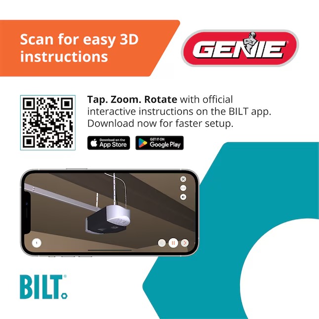 Genie 1035-VE 1 2 HPc Chain drive Garage Door Opener1_11zon Genie 1035-VE 1/2 HPc Chain drive Garage Door Opener