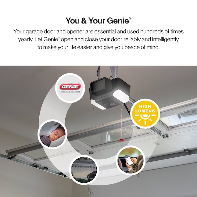 Genie E7155L-TKV 1-1 4 HPc Industrial Design Smart Compatible Belt drive Garage Door Opener Wi-Fi Compatibility and Battery Back-Up LED Light58_11zon Genie E7155L-TKV 1-1/4 HPc Industrial Design Smart Compatible Belt drive Garage Door Opener Wi-Fi Compatibility and Battery Back-Up LED Light