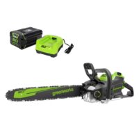 Greenworks CS80L416 80-volt 20-in Battery 4 Ah Chainsaw Battery Included Charger Included