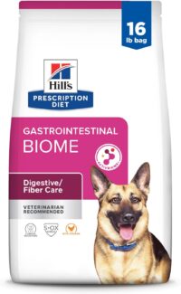 Hill's Prescription Diet Gastrointestinal Biome Digestive/Fiber Care with Chicken Dry Dog food, 16 lbs.