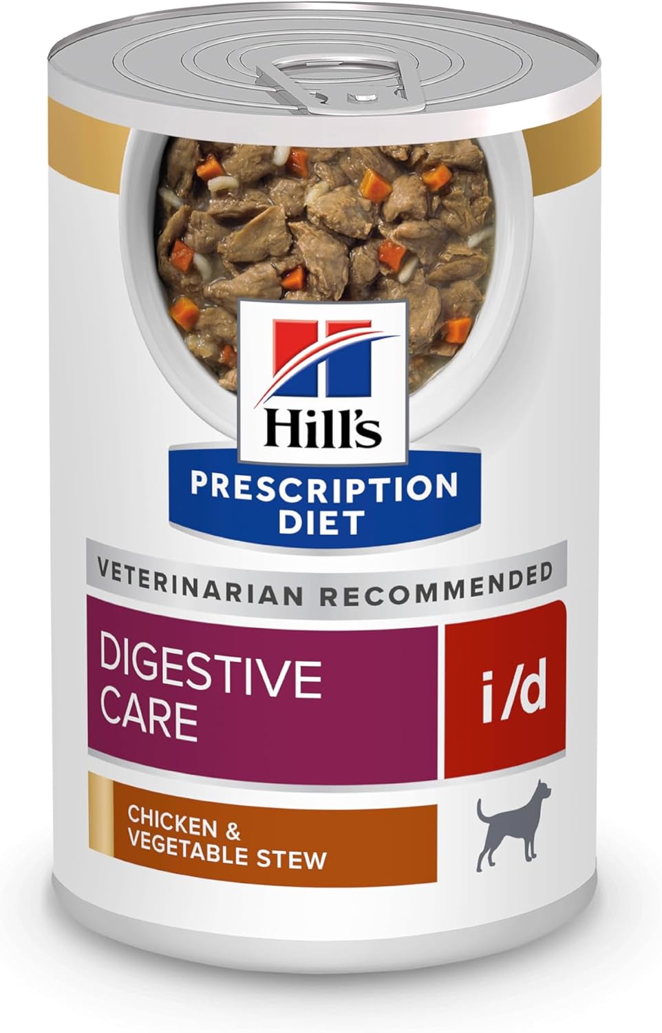 Hill's Prescription Diet i d Digestive Care Chicken & Vegetable Stew Canned Dog Food, 12.5 oz., Case of 12 Hill's Prescription Diet i/d Digestive Care Chicken & Vegetable Stew Canned Dog Food, 12.5 oz., Case of 12