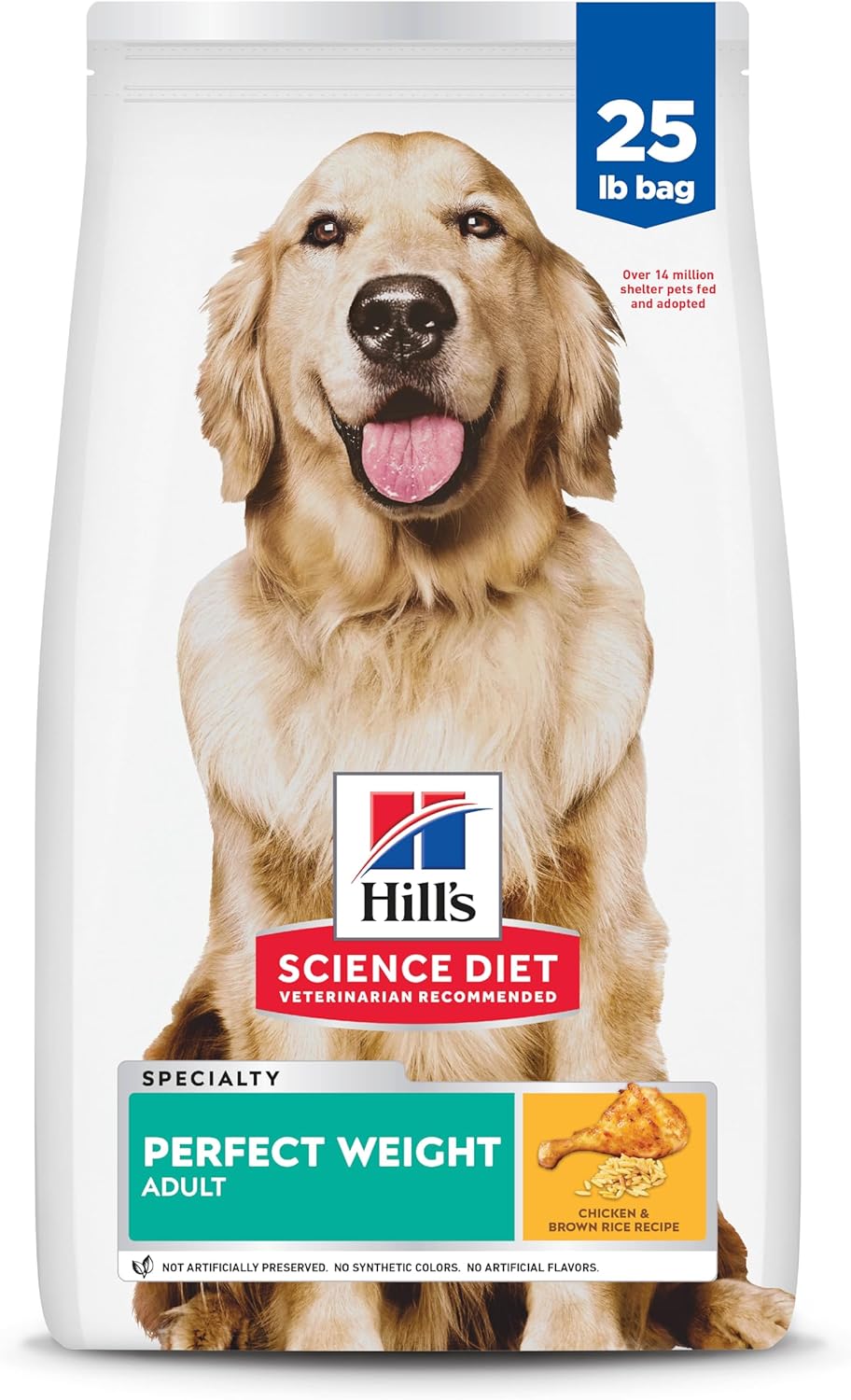 Hill's Science Diet Adult Perfect Weight Chicken Recipe Dry Dog Food, 25 lbs. Hill's Science Diet Adult Perfect Weight Chicken Recipe Dry Dog Food, 25 lbs.