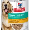 Hill's Science Diet Adult Perfect Weight Chicken & Vegetable Entree Canned Dog Food, 12.8 oz., Case of 12