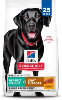 Hill's Science Diet Adult Perfect Weight & Joint Support Chicken Recipe Large Breed Dry Dog Food, 25 lbs.
