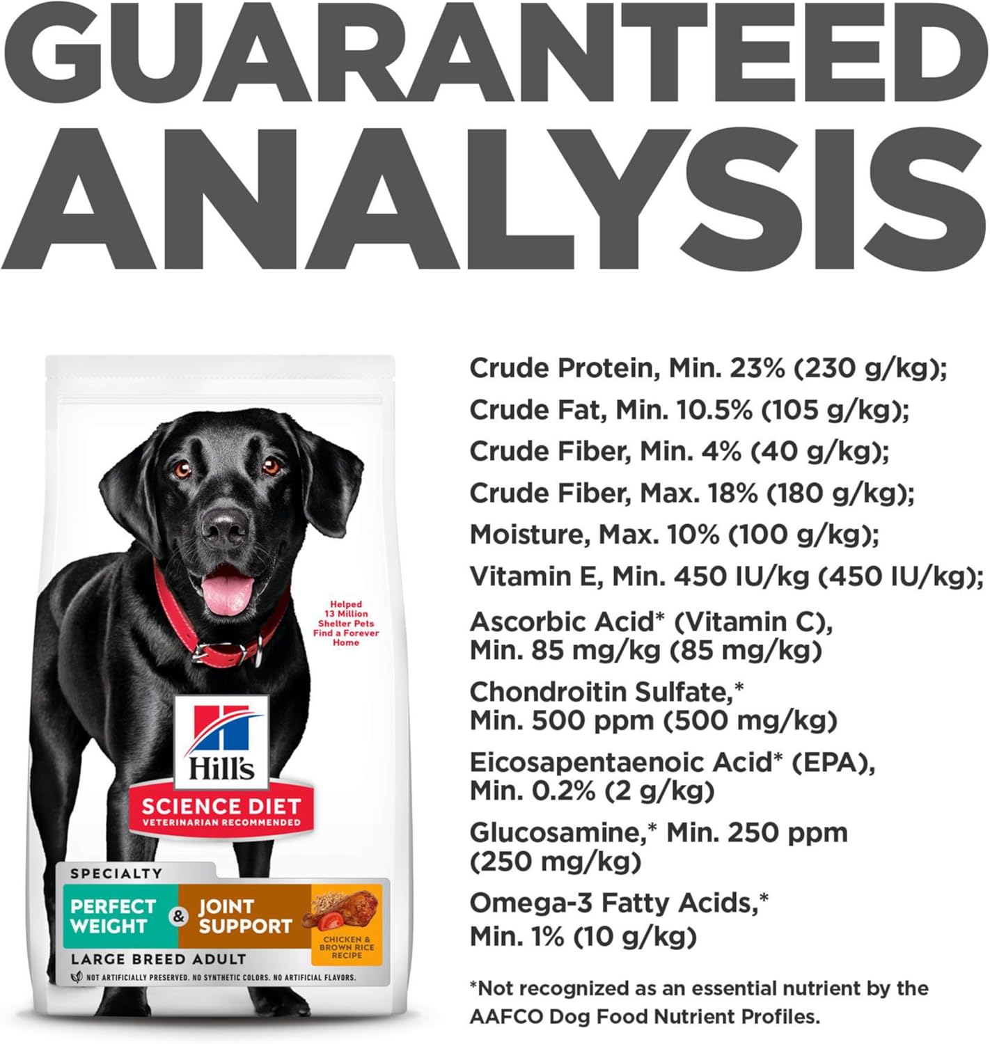 Hill's Science Diet Adult Perfect Weight & Joint Support Chicken Recipe Large Breed Dry Dog Food, 25 lbs.v78 Hill's Science Diet Adult Perfect Weight & Joint Support Chicken Recipe Large Breed Dry Dog Food, 25 lbs.