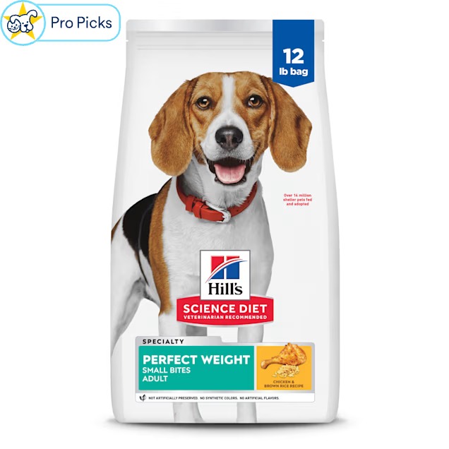 Hill's Science Diet Adult Perfect Weight Small Bites Chicken Recipe Dry Dog Food, 12 lbs._11zon Hill's Science Diet Adult Perfect Weight Small Bites Chicken Recipe Dry Dog Food, 12 lbs.