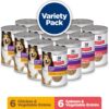 Hill's Science Diet Adult Sensitive Stomach & Sensitive Skin Chicken & Salmon Canned Dog Food Variety Pack, 12.8 oz., Pack of 12