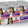 Hill's Science Diet Adult Sensitive Stomach & Sensitive Skin Salmon & Vegetable Entree Canned Wet Dog Food, 12.8 oz, Pack of 12